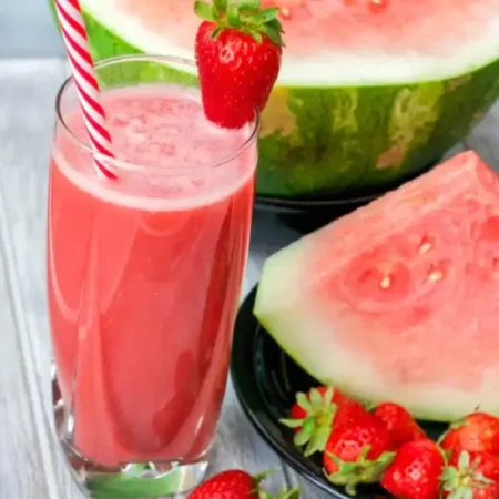 Suco de Morango e Melancia