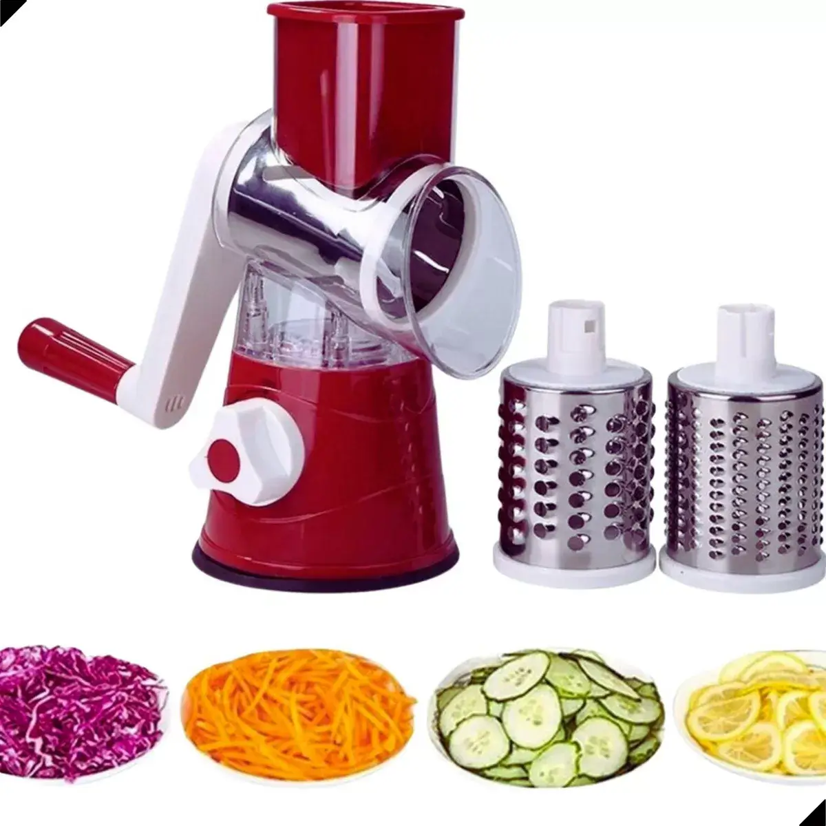 Cortador Fatiador Ralador Triturador Inox Legumes Alimentos