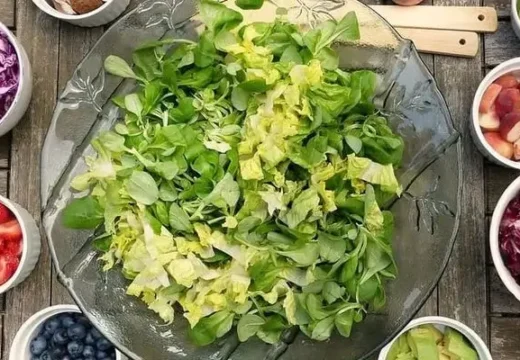Receita de Salada verde simples