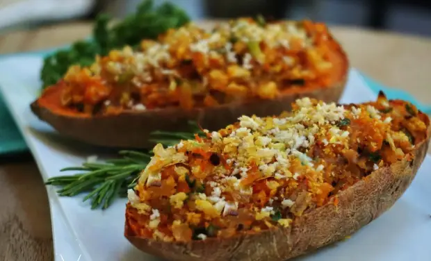 BATATA DOCE com carne moida