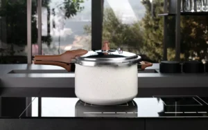 Panela Pressão Brinox Revest Cerâmico Indução 4.2 L Vanilla Cor Vanila