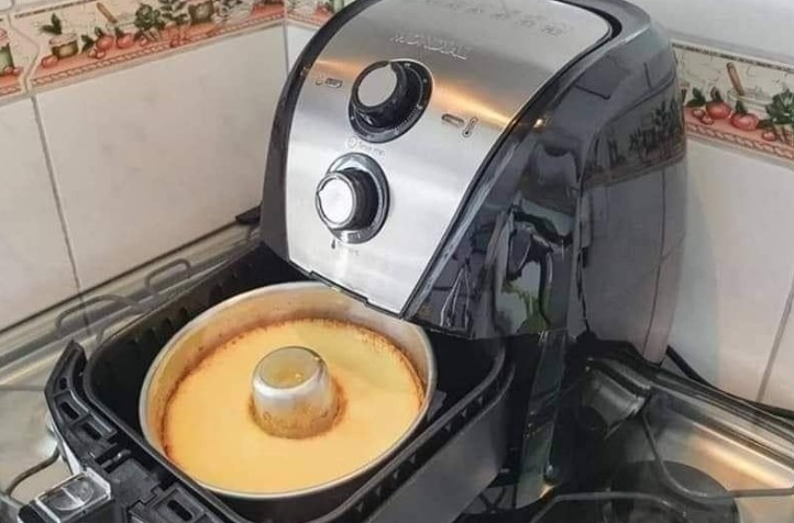 Pudim Rápido e Fácil na Air Fryer