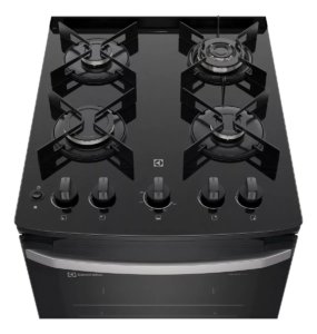 Fogão Electrolux 4 bocas Efficient com PerfectCook Prata FE4GS