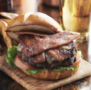 Hambúrguer de Picanha com Bacon