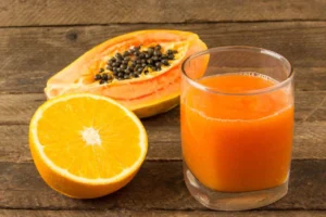 Shake de Mamão e Laranja