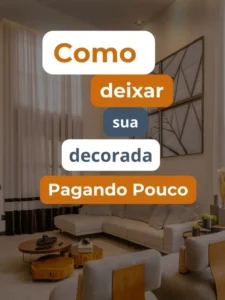 como decora pagando pouco