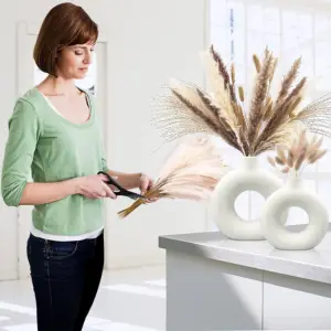 Conjunto de 2 vasos de cerâmica