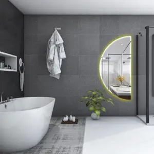 Espelho Meia Lua Lapidado