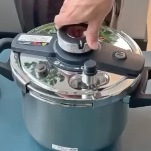 Panela De Pressão 6 litros Adequada Para Indução E Fogão , 304 Trem De Aço Inoxidável Com Tampa De Fácil Abertura Fecho